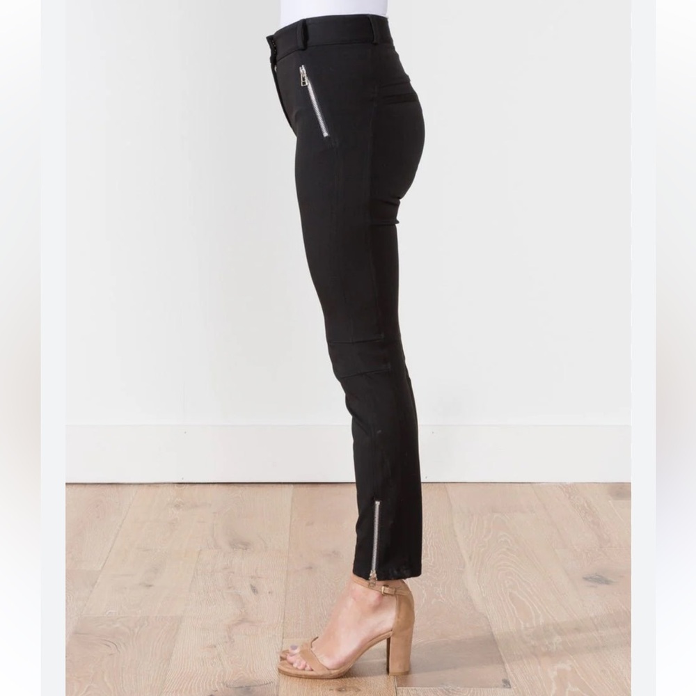 Veronica Beard Ash Zip Detail Tapered Skinny Pants